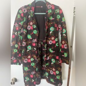 Vintage floral overcoat